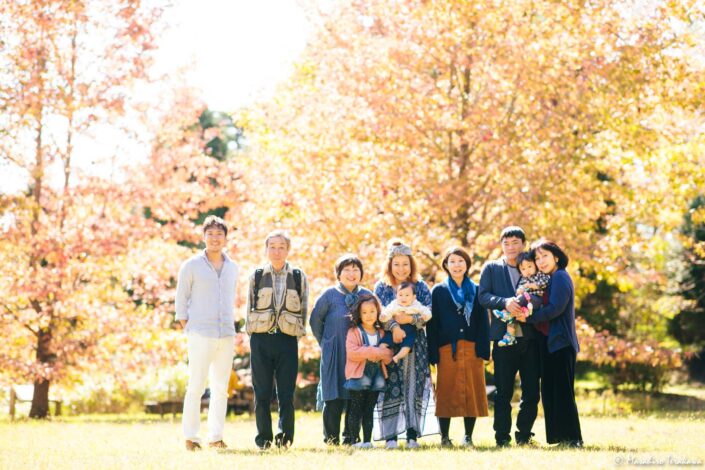 神戸森林植物園 家族写真の撮影