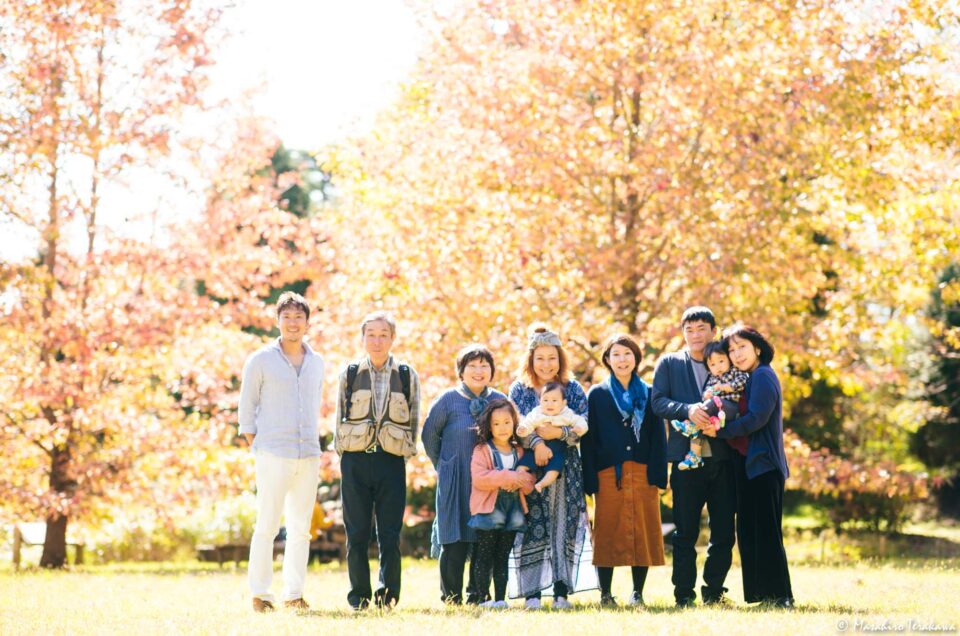 神戸森林植物園 家族写真の撮影