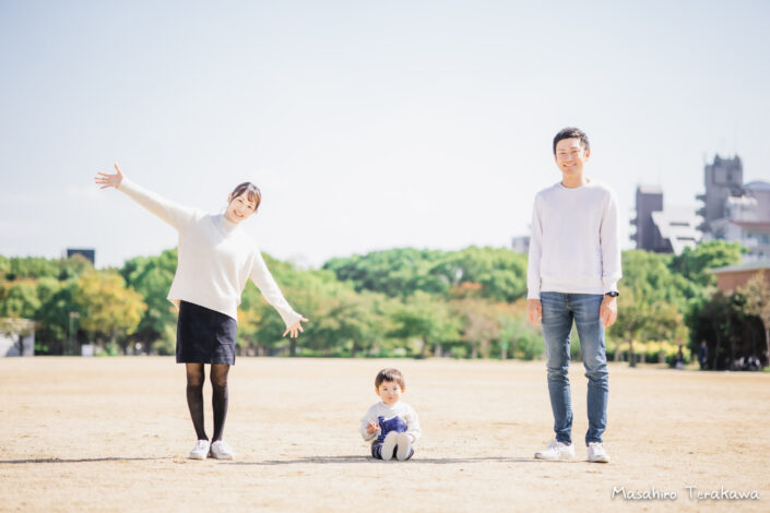 長居公園（大阪）家族写真